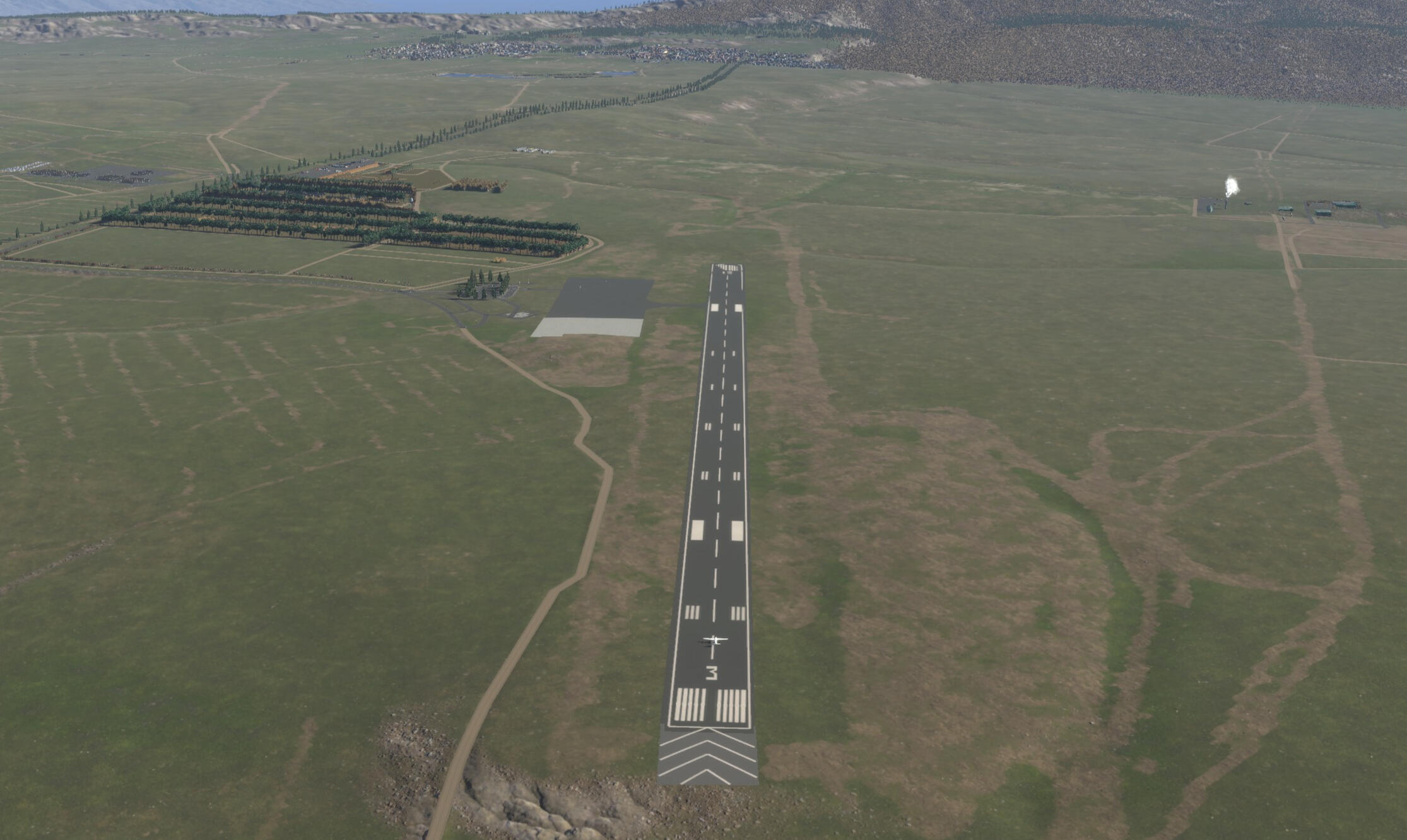 Welcome to Lānaʻi! A custom made runway with accurate markings.
